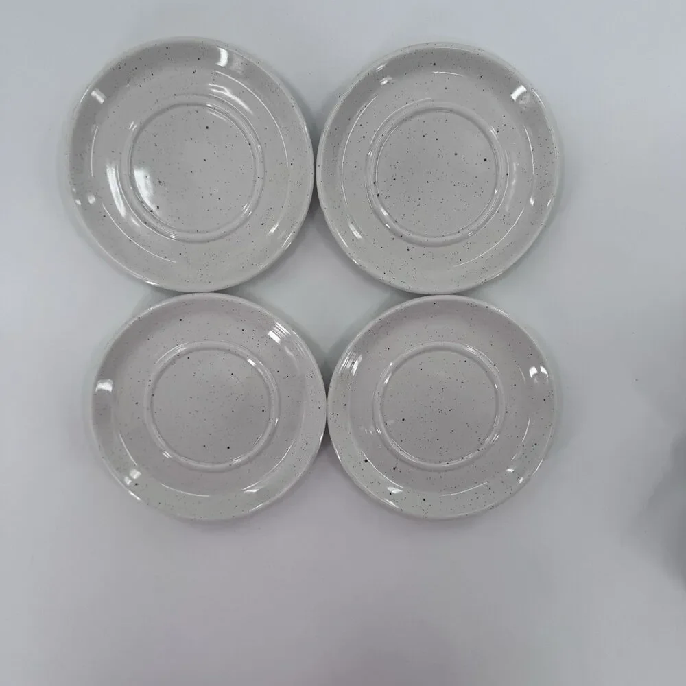 MIDWINTER STONEHENGE NIGHT CUPS AND SAUCERS ENGLAND Set Of 4 Fast Shipping
